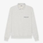 Fear of God ESSENTIALS Long Sleeve Polo Sweatshirt Gray