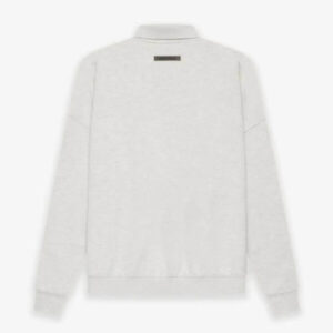 Fear of God ESSENTIALS Long Sleeve Polo Sweatshirt Gray